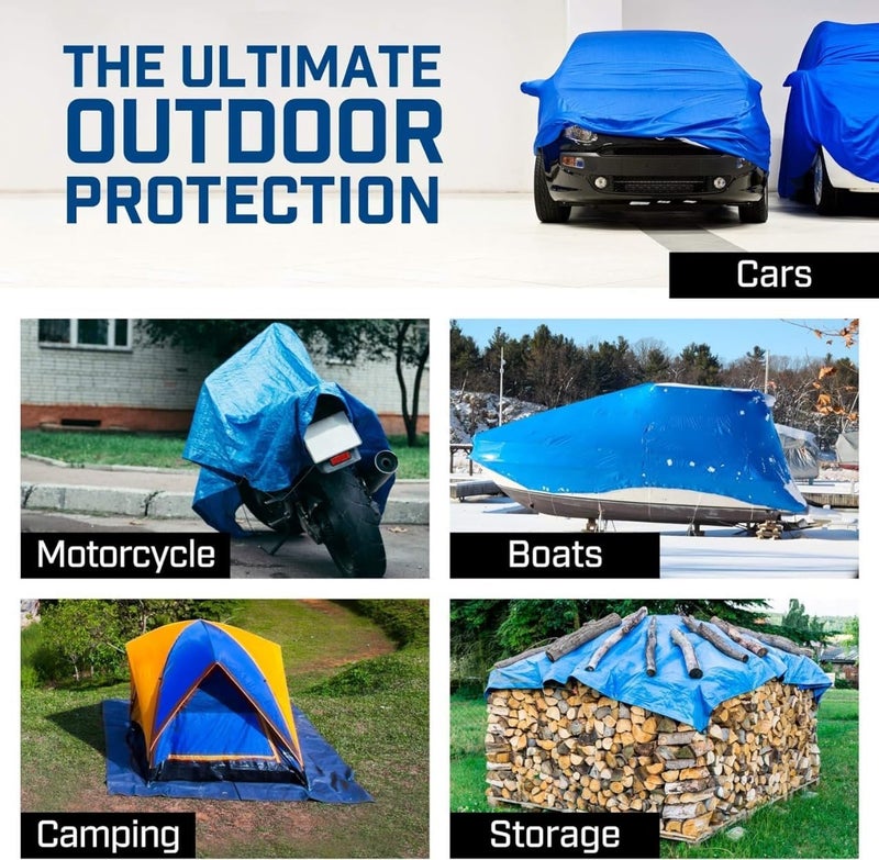 Duravel Waterproof Ground Cover Sheet Tarpaulin - 9 X 10.5 Meters - Image 5